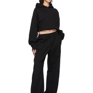 The Attico black sweatsuit